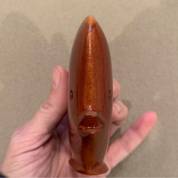 New Medford Mahogany Creations Genuine Barbados Mahogany Wood FISH and SAILBOAT - Picture 14 of 16